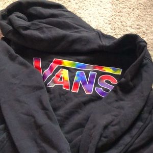 Rainbow, vans, lettering sweatshirt